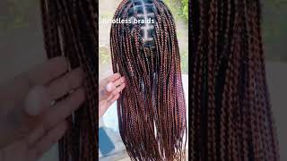 Knotless braids please comment for more braid videos ♥️♥️ [upl. by Cesaria]