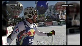 Alpine ski 2004 Kitzbuhel Abfahrt [upl. by Ydnim629]