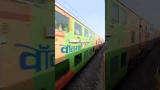 Lucknow Anand vihar AC Double decker Express railway railover railwaystation train youtubeshort [upl. by Artapoelc242]