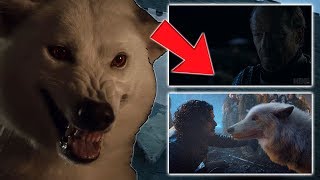 The Importance of The Stark Direwolves  GHOST amp NYMERIA IN SEASON 8  Game of Thrones [upl. by Dyan]