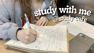 D1 exam week cramming  notes asmr no music korean study cafe [upl. by Klein]