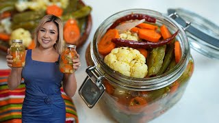 How to Make Traditional Mexican PICKLED JALAPEÑOS amp CARROTS so easy and so delicious ESCABECHE [upl. by Sage230]