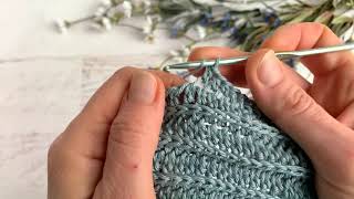 Half Double Crochet Ribbing [upl. by Bergman]