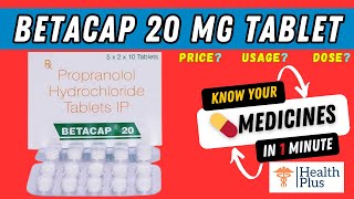 Betacap 20 Tablet  Propranolol 20mg  Betacap 20mg tab 🤔 [upl. by Noraa]