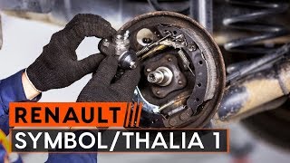 Wie RENAULT SYMBOLTHALIA 1 Radbremszylinder wechseln TUTORIAL AUTODOC [upl. by Attikram369]