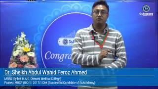 MRCP UK1  Feedback by Dr Sheikh Abdul Wahid Feroz Ahmed [upl. by Fritze]