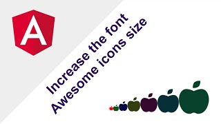 Increase the font Awesome icons size in 2 ways in Angular [upl. by Etnoek]