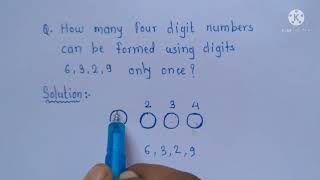 How many 4 digit numbers can be formed using given digits [upl. by Llekcm311]