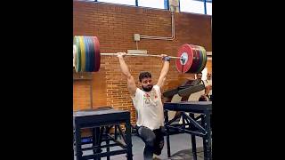 Antonino Pizzolato 81 225 kg jerk [upl. by Guntar]