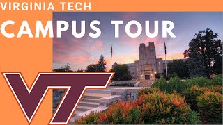 Virginia Tech Campus Tour  Drone Shots [upl. by Zile]