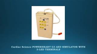 Cardiac Science POWERHEART G3 AED SIMULATOR WITH 3 LED TERMINALS [upl. by Assirehc]