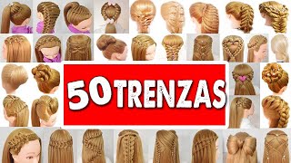 50 Peinados Faciles y Rapidos con Trenzas para este 2024 de Fiestas  Niñas  Graduación [upl. by Rezal]