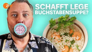 Buchstaben Bluff Sebastian schreibt Geschichte mit Buchstabensuppe [upl. by Llednar]