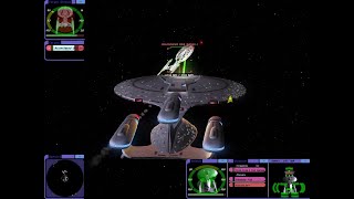 Aftermath Galaxy Dreadnought vs Assimilated Sovereign  Remastered v12  Star Trek Bridge Commander [upl. by Greg929]