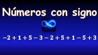 03 Curso de Álgebra Suma y resta de muchos números positivos y negativos [upl. by Viviana810]