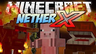 Minecraft  NETHER X Can you survive in the BRAND NEW Nether  Mod Showcase [upl. by Nal]