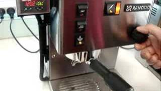 Rancilio Silvia PID off temperature surfing cooling flush [upl. by Czarra]