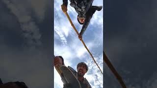 ertugrul drama fight skills part 12  pakistani turgut  Stick fight  axe spin  fight  tricks [upl. by Imoan859]