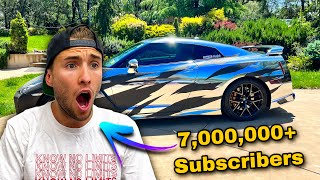 YouTuber With MILLIONS of Subscribers Asked Me To PIMP OUT HIS GTR  Corey Funk Glitter amp Chrome R35 [upl. by Ahtimat791]