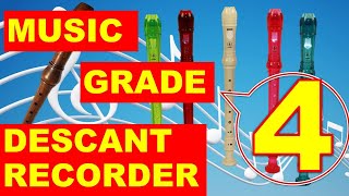 DESCANT RECORDER MUSIC GRADE FOUR 4 [upl. by Crabb]