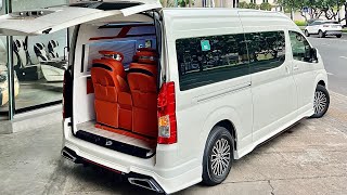 Toyota Hiace 2024 Van VIP FirstClass luxury Interior exterior Review [upl. by Silvana]