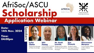 Scholarship Application Webinar [upl. by Zeus90]