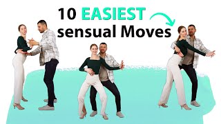 10 EASIEST Bachata Sensual Moves To Lead amp Follow [upl. by Nhguavaj]