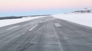 Landing at Ivalo Airport Finland [upl. by Olivann582]