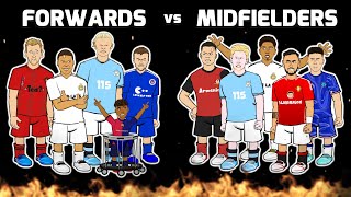 🔥FORWARDS vs MIDFIELDERS🔥 Football Challenges Frontmen 82 [upl. by Branen]