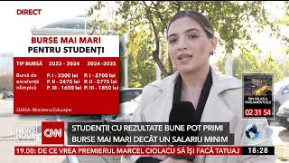 Cresc bursele pentru studenți Cine sunt cei care pot obține chiar și 1000 de euro pe lună [upl. by Llewxam]