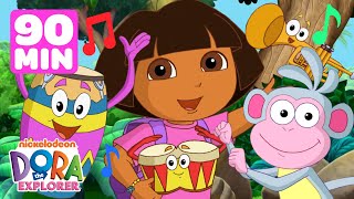 Dora FULL EPISODES Marathon ➡️  Musical Episodes  90 Minutes  Dora the Explorer [upl. by Remark]