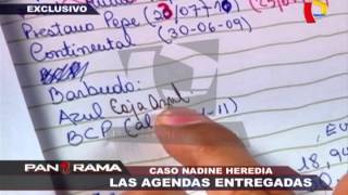 Caso Nadine Heredia las agendas entregadas 12 [upl. by Kettie]