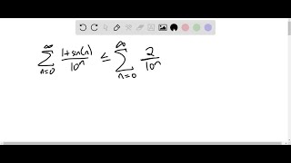 332 Determine whether the series converges or diverges ∑n0∞ 1sinn10n [upl. by Ahsuoj]