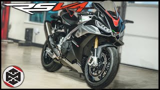 First Ride on the 2021 Aprilia RSV4 1100 [upl. by Septima]