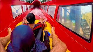 Epic Water Coaster Ride at Wahoo Waterworld Bandung Indonesia [upl. by Annibo]