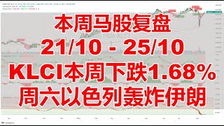 本周马股复盘 2110  2510 KLCI本周下跌168 周六以色列轰炸伊朗 [upl. by Nylra]