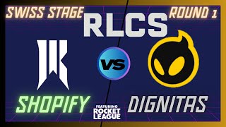 2024 RLCS Open Qualifier 1 Swiss Stage Round 1  SHOPIFY REBELLION vs DIGNITAS  Full Game Replay [upl. by Meece139]