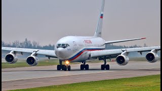 Government IL96300 Russia  Special Flight Squadron Taxing and takeoff [upl. by Ofilia]