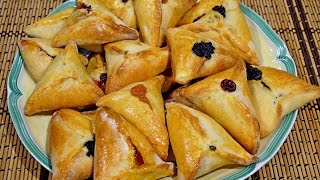 Хаменташн – печеньятреугольнички с маком и джемом Hamantaschen with fruit and poppy seeds fillings [upl. by Notrub698]