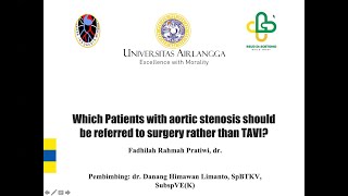 Which Patients with Aortic Stenosis shoud be referred to surgery rather than TAVI [upl. by Elmore]