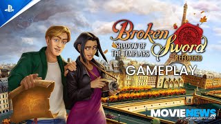 Broken Sword  Shadow of the Templars Reforged  First Hour PS5 Gameplay  MovieNewsro [upl. by Emmer25]