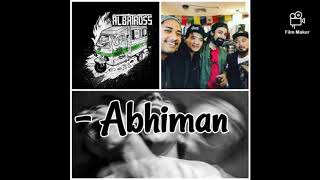 ALBATROSS  Abhiman Lyrics [upl. by Oad947]