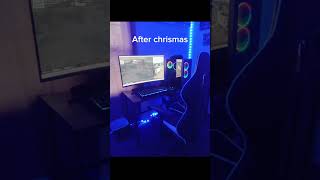 My friends setup before and after Christmas pc gaming setup pcs gamingsetup [upl. by Hpotsirhc]