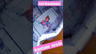 Cómo hacer un organizador reciclando cartón para el cuarto de los niños niñas shortvideo tutorial [upl. by Alyaj]