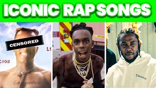 TOP 100 ICONIC RAP SONGS [upl. by Gnov]