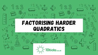 Factorising Harder Quadratics [upl. by Yolanda528]