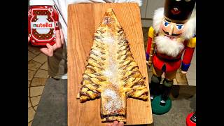 Nutella Weihnachtsbaum Rezept Super Einfach Mega Lecker amp Perfekt für Weihnachten [upl. by Mateya]