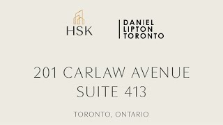 201 Carlaw Avenue 413  Leslieville  Toronto [upl. by Ahsenak]