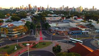 Vista única de Maringá Avenida Cerro Azul em drone [upl. by Oznecniv]