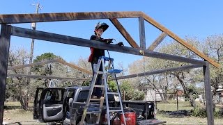 How to Build a Metal Carport  DIY Part 1 [upl. by Maclean]